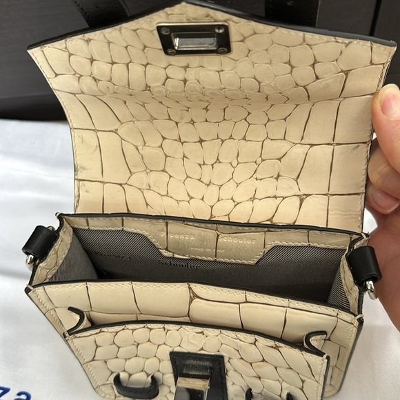 Proenza Schouler Crocodile Embossed Micro PS1 Satchel Off Shoulder Bag - Picture 5 of 9